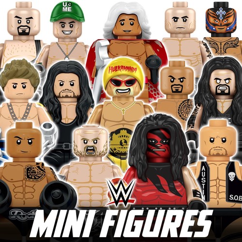 Wwe wrestling mini figures - mini,